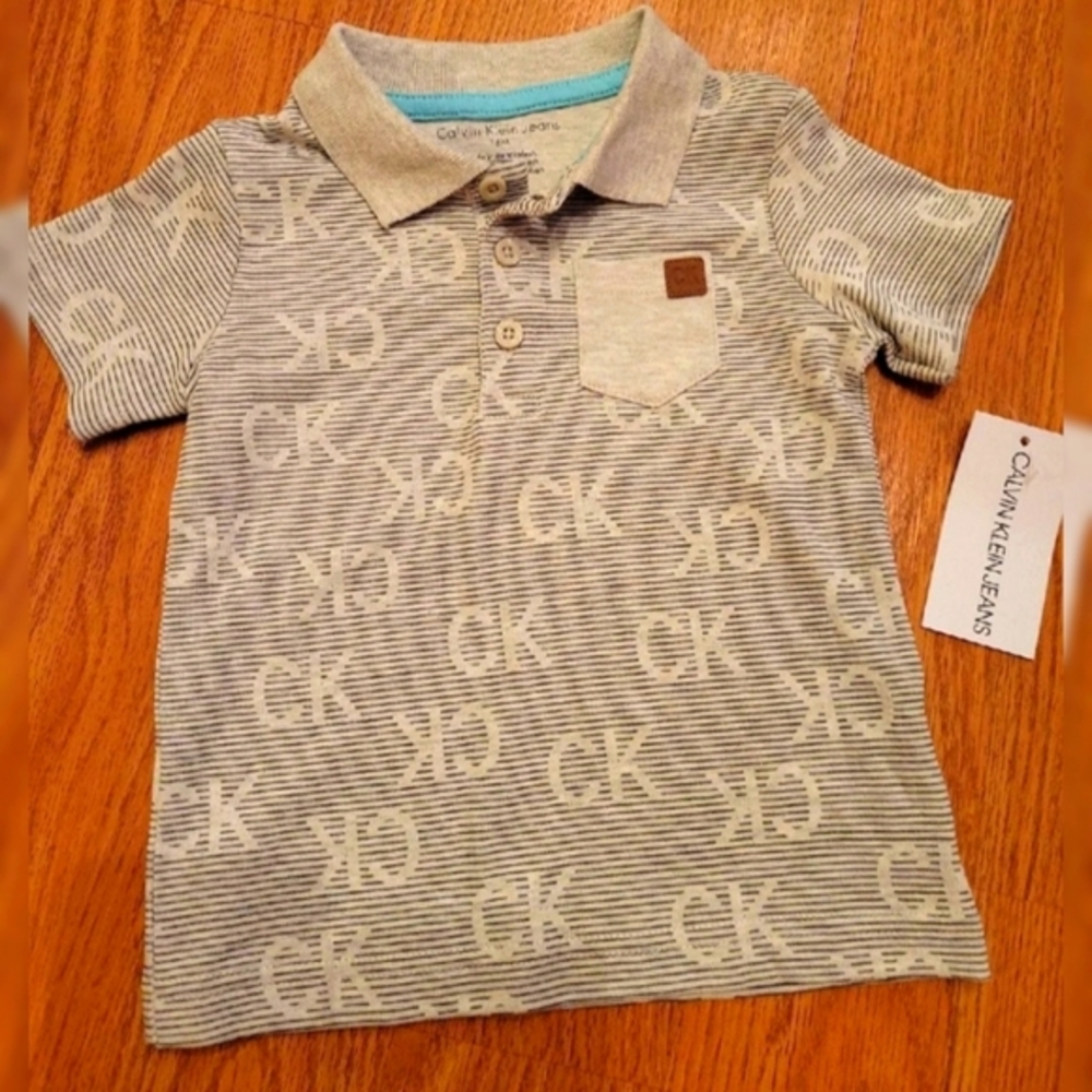 NWT Signers Calvin Klein jeans Toddler Polo